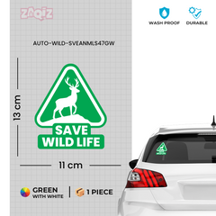 Zaqiz Green Nature Stickers – Save Wildlife and Protect the Balance of Earth