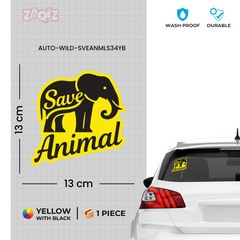 Support Endangered Animals Sticker for Cars