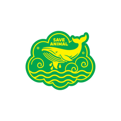 Proud Supporter Save Animals Sticker