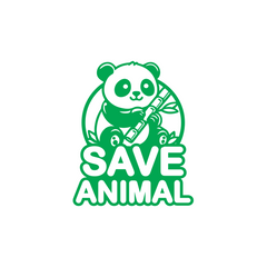 Road Awareness Save Animals Emblem