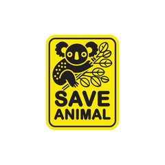 Bold Design Save Animals Emblem