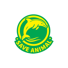 Save Animals Emblem for Road Safety