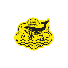 Proud Supporter Save Animals Sticker
