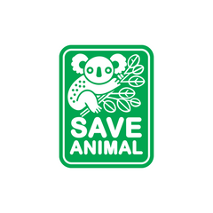 Bold Design Save Animals Emblem