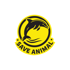 Save Animals Emblem for Road Safety