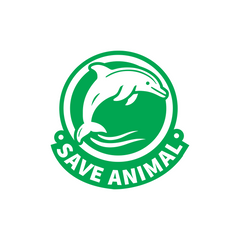 Save Animals Emblem for Road Safety