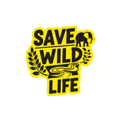 Zaqiz Save Animals and Wildlife Stickers – Awareness Stickers for Everyone