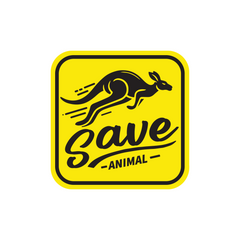 Save Animals Awareness Decal for Cars