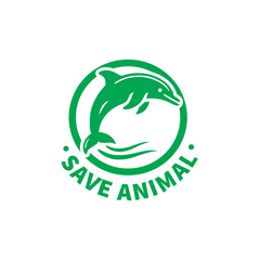 Save Animals Emblem for Road Safety