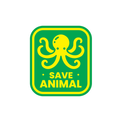 Road Safety Save Animals Sticker for Drivers