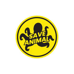 Save Animals Car Window Safety Sign