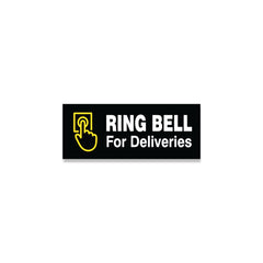 Please Ring Bell for Deliveries Sticker – Waterproof Door Sign