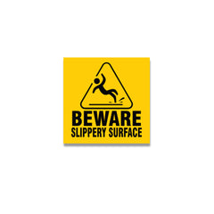 Beware Slippery Surface Sign Sticker – Waterproof Safety Warning Vinyl Decal