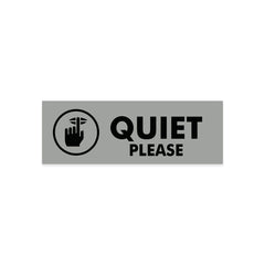 Quiet Please Sign – Silence Zone Instruction Sticker