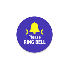 Please Ring Bell Sticker – Clear Door Instruction Sign
