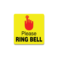 Please Ring Bell Door Sign – Vinyl Instruction Sticker for Home & Office