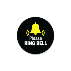 Please Ring Bell Sticker – Clear Door Instruction Sign