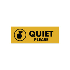 Quiet Please Sign – Silence Zone Instruction Sticker