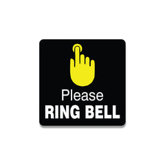 Please Ring Bell Door Sign – Vinyl Instruction Sticker for Home & Office