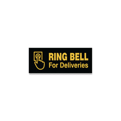 Please Ring Bell for Deliveries Sticker – Waterproof Door Sign