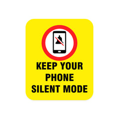 Keep Your Phone Silent Mode Notice – No Phone Sound Sign