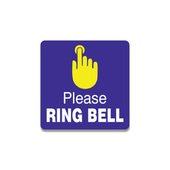 Please Ring Bell Door Sign – Vinyl Instruction Sticker for Home & Office