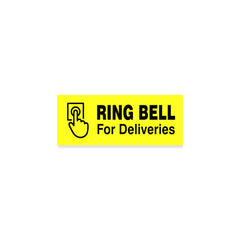 Please Ring Bell for Deliveries Sticker – Waterproof Door Sign