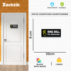 Please Ring Bell for Deliveries Sticker – Waterproof Door Sign