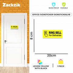 Please Ring Bell for Deliveries Sticker – Waterproof Door Sign