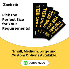 Please Ring Bell for Deliveries Sticker – Waterproof Door Sign