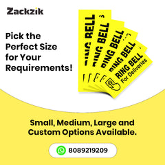Please Ring Bell for Deliveries Sticker – Waterproof Door Sign
