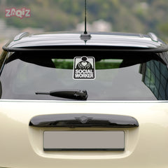 Social Worker Rides Here