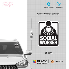 Social Worker Rides Here