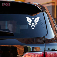 Zaqiz Stickers – Aviation Style Winged Star Emblems