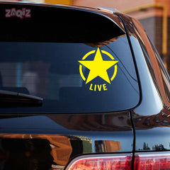 Zaqiz Stickers – Retro Wing Star Logo Decals