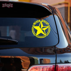 Zaqiz Stickers – Custom Winged Star Garage Stickers