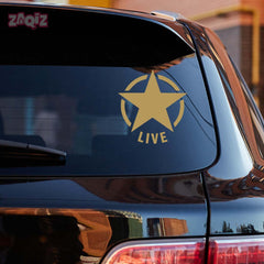 Zaqiz Stickers – Retro Wing Star Logo Decals