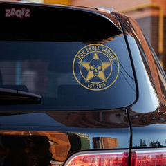 Zaqiz Stickers – Bold Star Skull Garage Decals