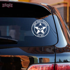 Zaqiz Stickers – Bold Star Skull Garage Decals