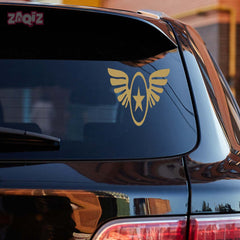 Zaqiz Stickers – Aviation Style Winged Star Emblems