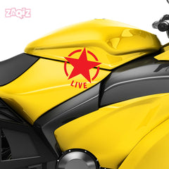 Zaqiz Stickers – Retro Wing Star Logo Decals