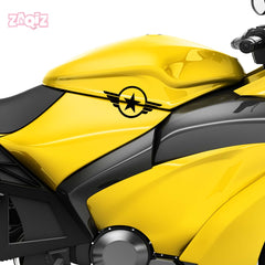 Zaqiz Stickers – Premium Star Wings Stickers for Cars & Bikes
