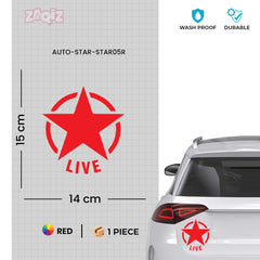Zaqiz Stickers – Retro Wing Star Logo Decals