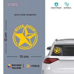 Zaqiz Stickers – Custom Winged Star Garage Stickers