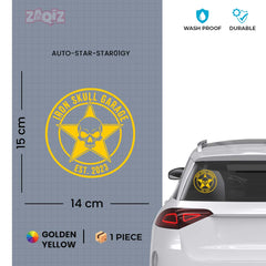 Zaqiz Stickers – Bold Star Skull Garage Decals