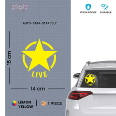 Zaqiz Stickers – Retro Wing Star Logo Decals