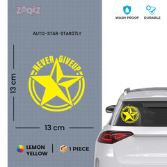 Zaqiz Stickers – Custom Winged Star Garage Stickers