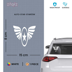 Zaqiz Stickers – Aviation Style Winged Star Emblems