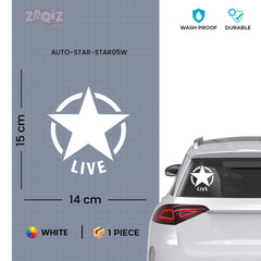 Zaqiz Stickers – Retro Wing Star Logo Decals