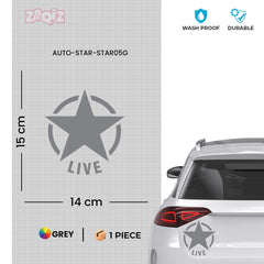 Zaqiz Stickers – Retro Wing Star Logo Decals
